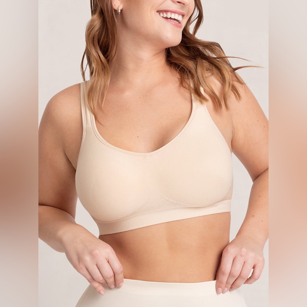 Shapermint Essentials All Day Every Day Scoop Neck Bra Beige 4XL